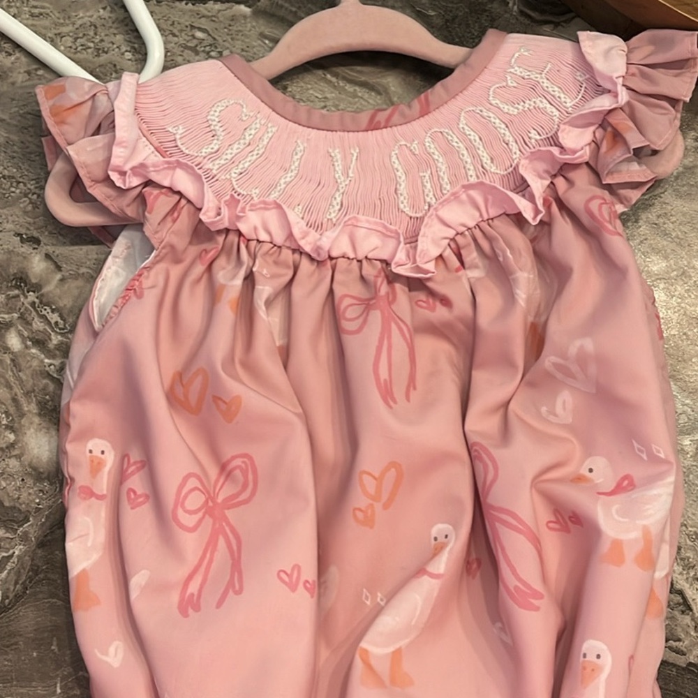 Smocked Sisters Co Silly Goose Bubble